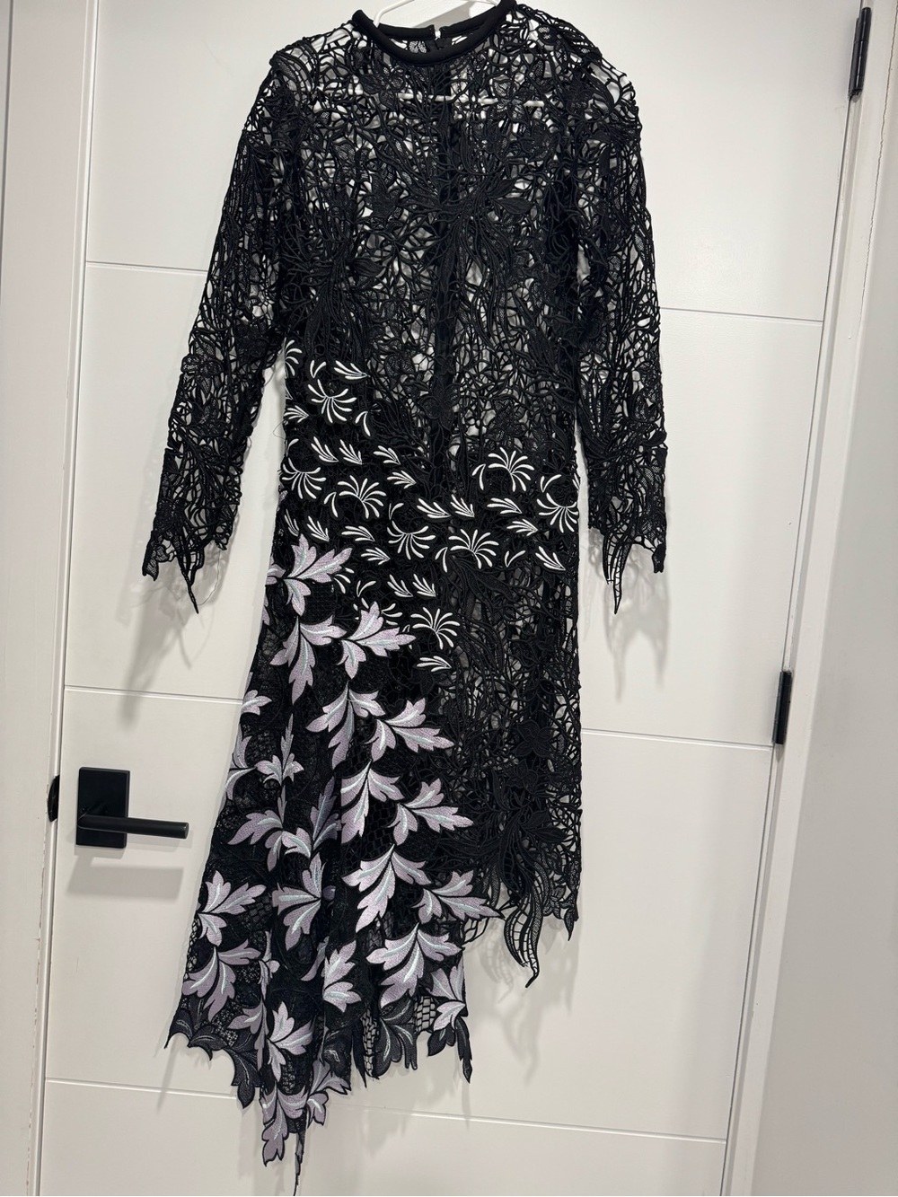 Self portrait Lace and Floral Asymmetric Women's Dress